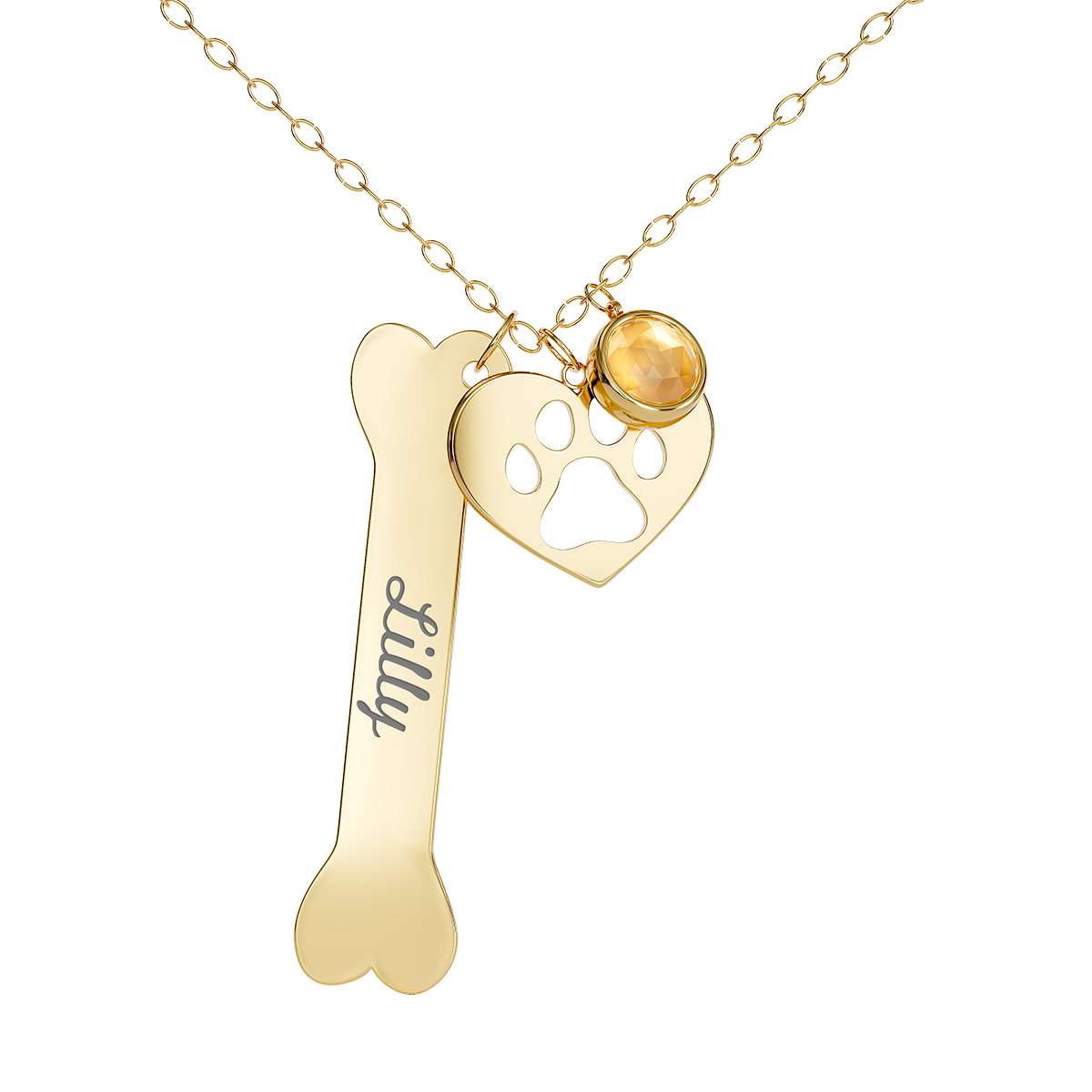 Personalized Bone Necklace