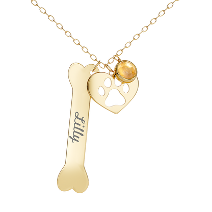 Collar de hueso personalizado