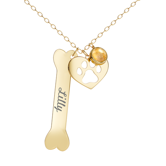 Collar de hueso personalizado