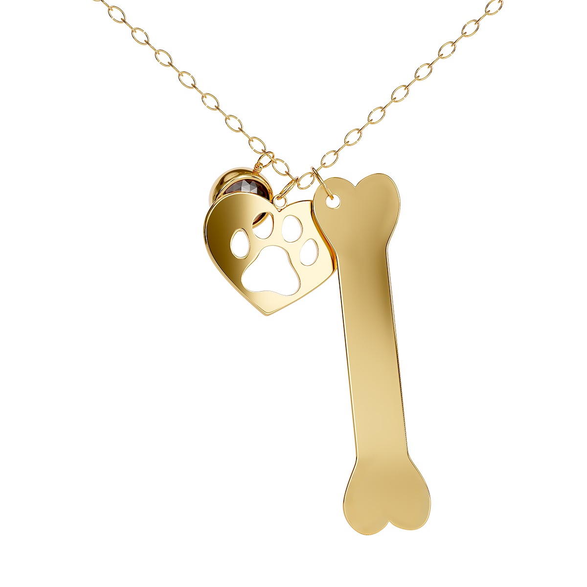 Collier d'os personnalisé