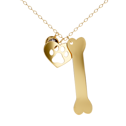 Collier d'os personnalisé