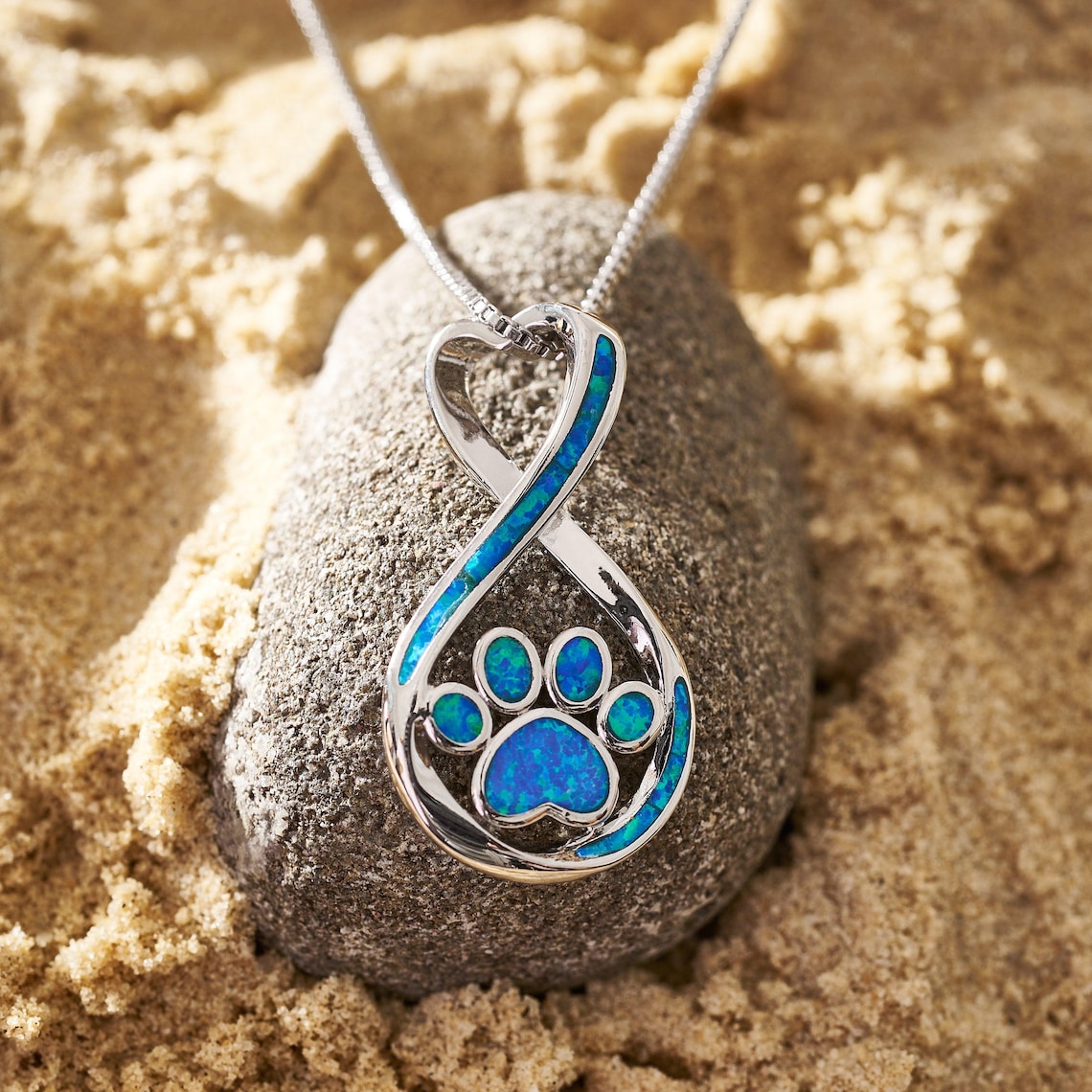 Infinity Love Paw Necklace