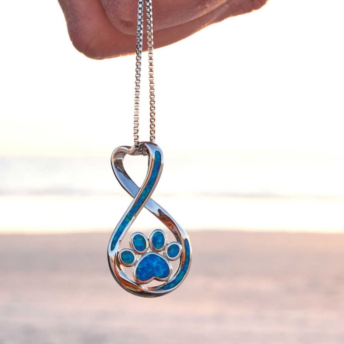 Infinity Love Paw Necklace