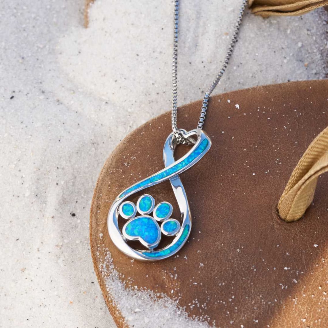 Infinity Love Paw Necklace