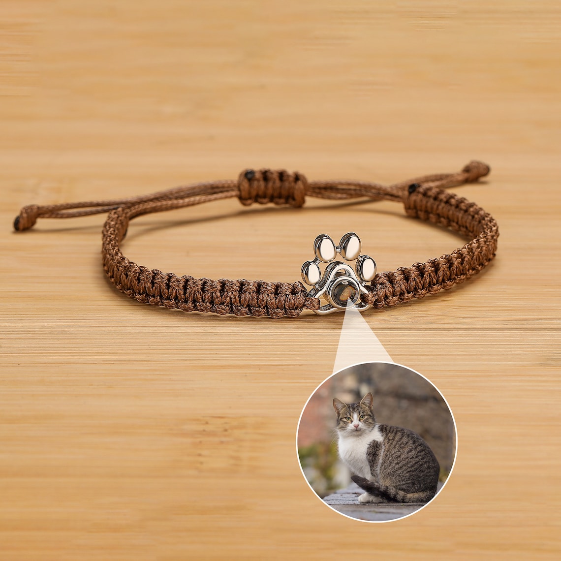 Pulsera personalizada con foto de mascota