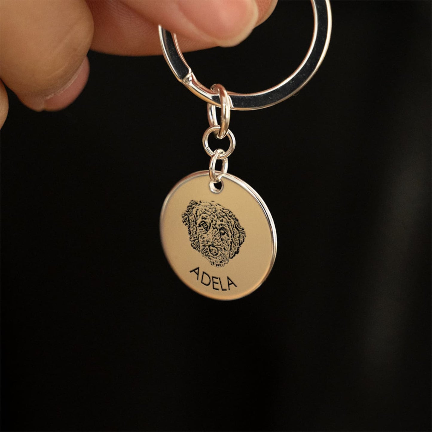 Gepersonaliseerde hond sleutelhanger