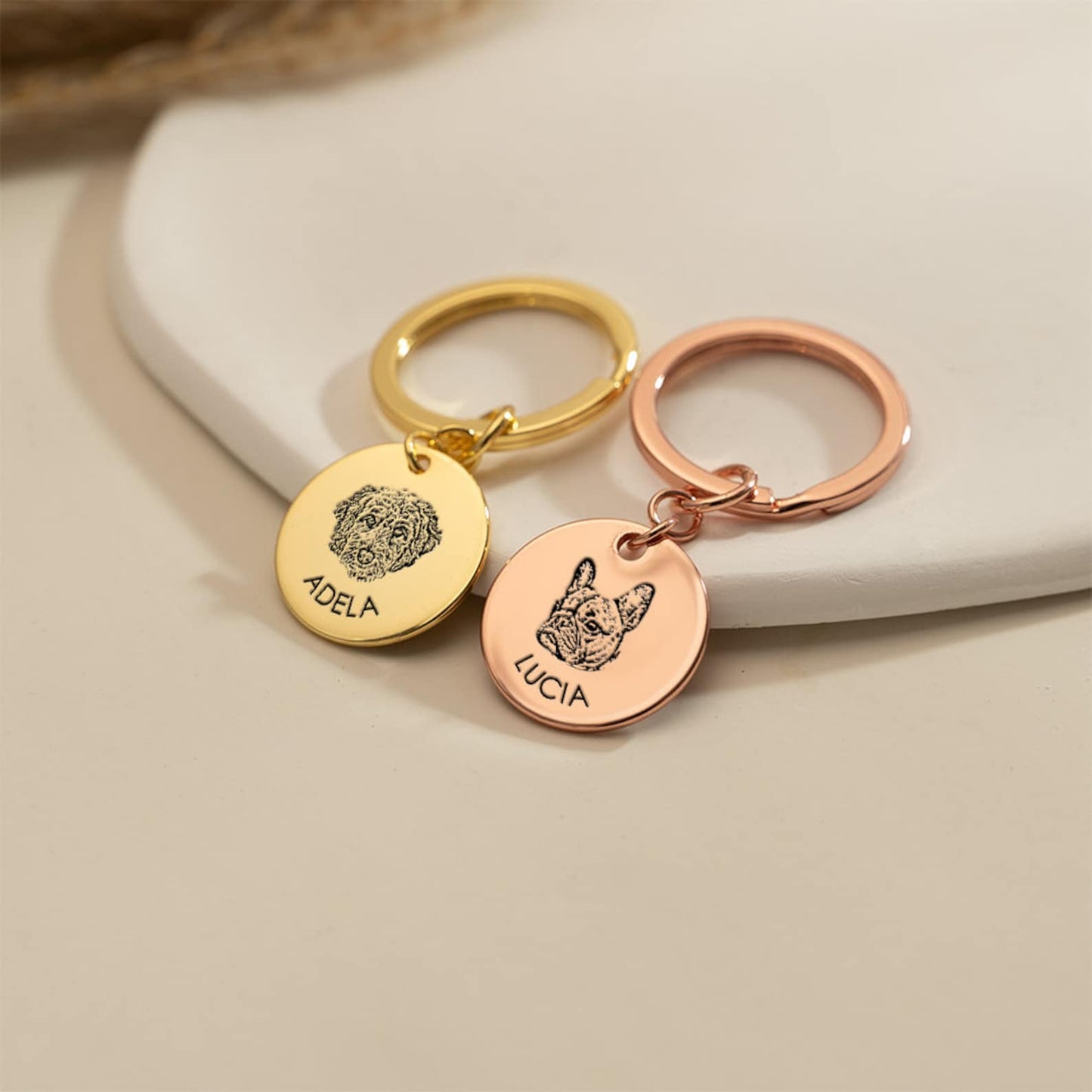 Personalized Dog Keychain