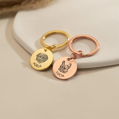 Personalized Dog Keychain