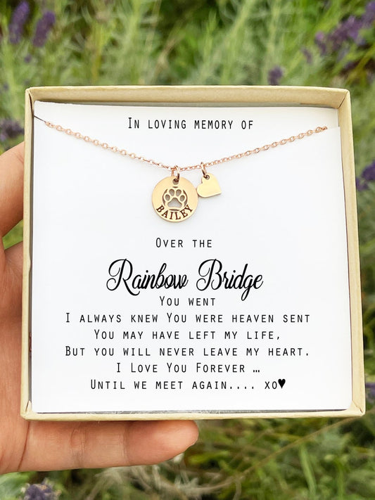 Rainbow Bridge Memorial Necklace