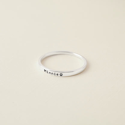 Pet Name Ring