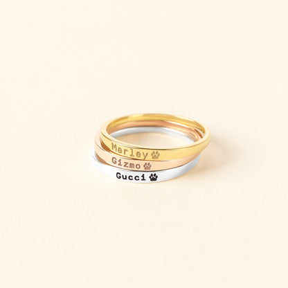 Pet Name Ring