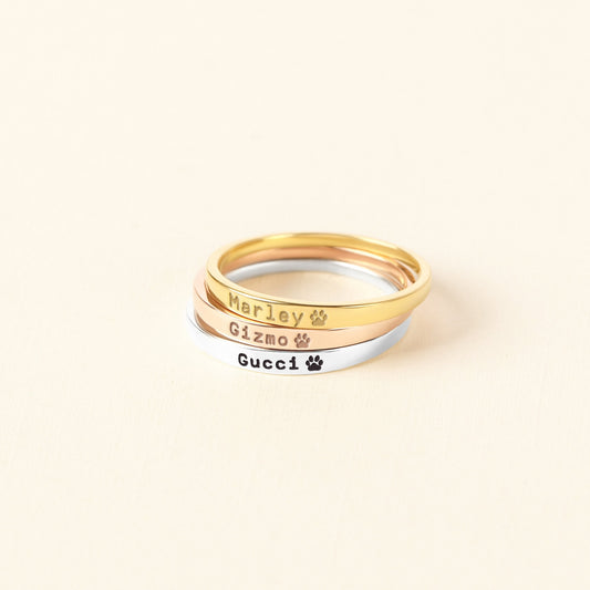 Pet Name Ring