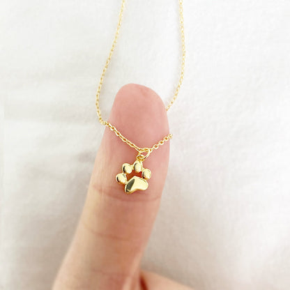 Teeny Tiny Paw Necklace